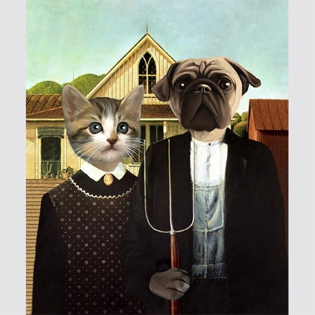 Personalized American Gothic Masterpiece from Photos - myDaVinci